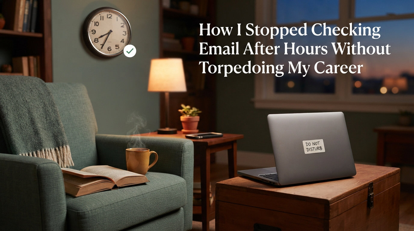 How I Stopped Checking Email After Hours Without Torpedoing My Career