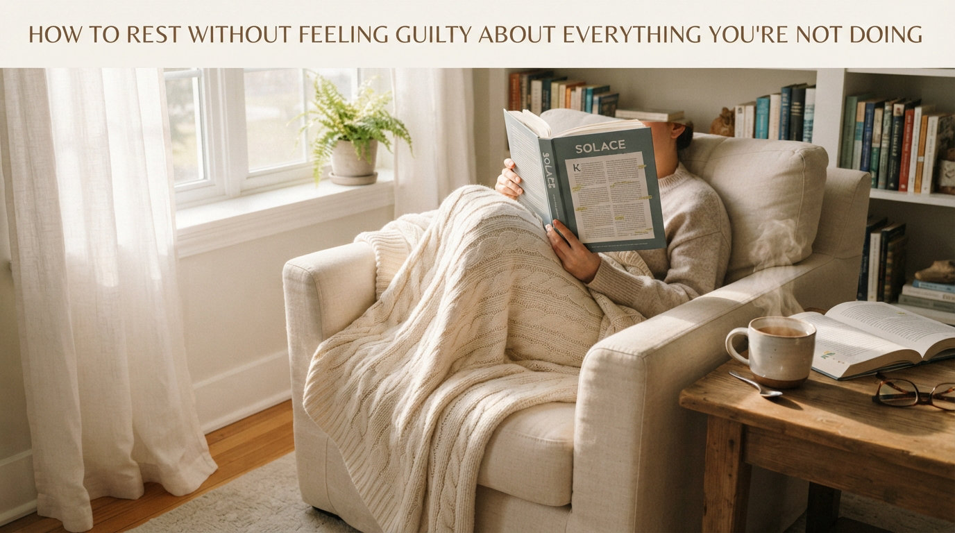 How to Rest Without Feeling Guilty About Everything You're Not Doing