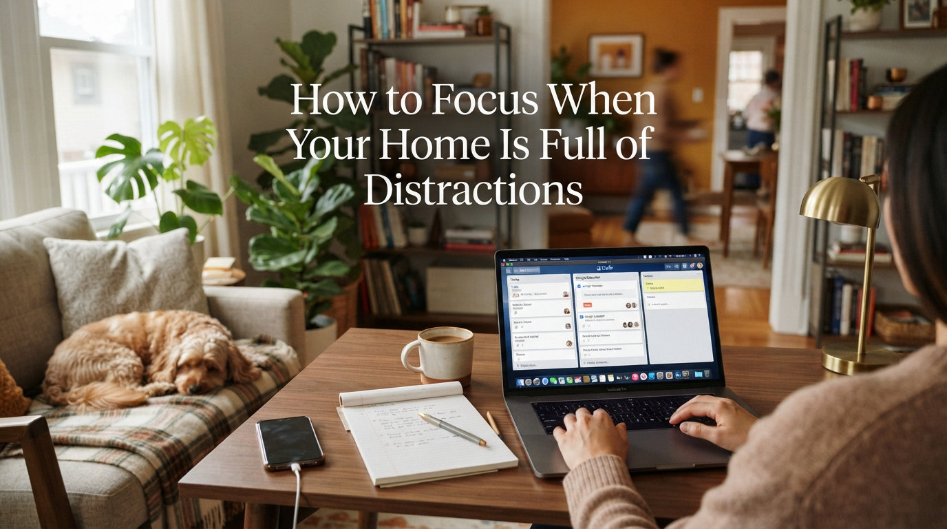 How to Focus When Your Home Is Full of Distractions