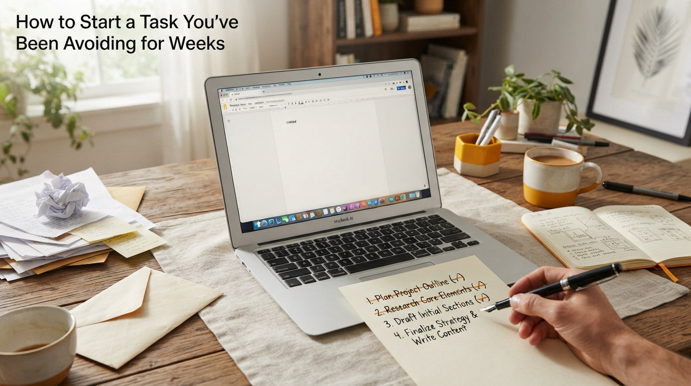 How to Start a Task You've Been Avoiding for Weeks