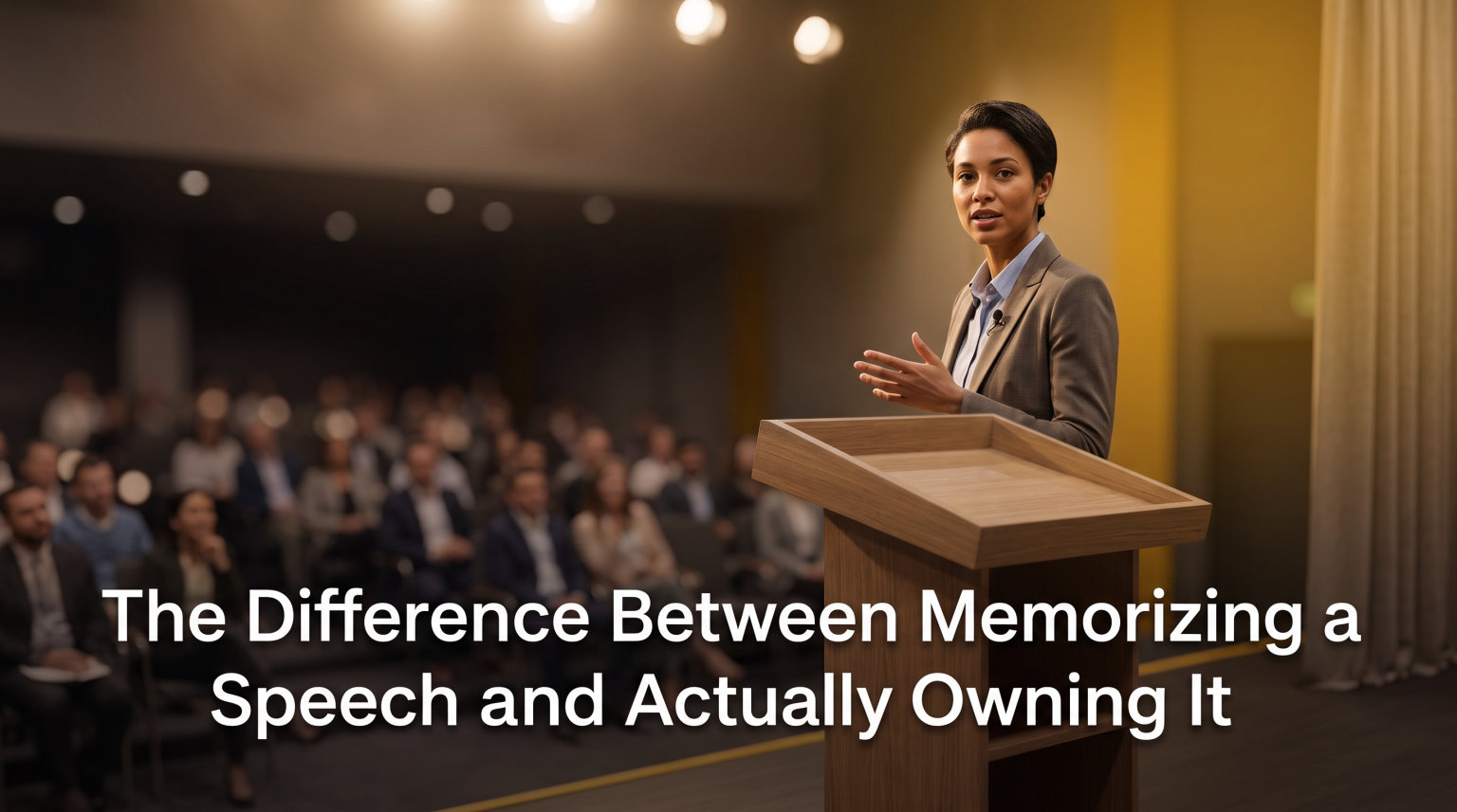 The Difference Between Memorizing a Speech and Actually Owning It