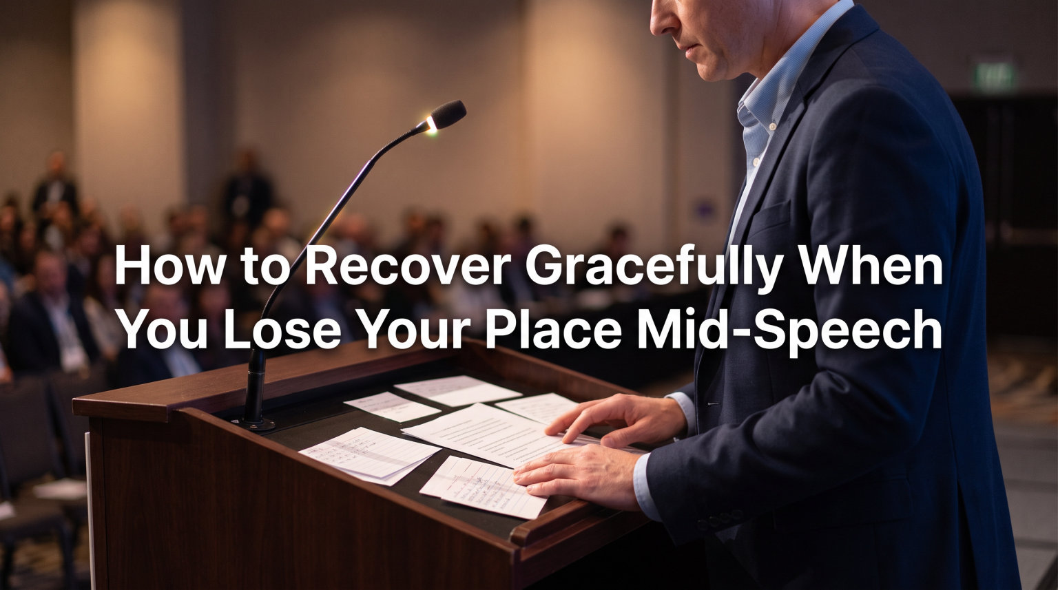 How to Recover Gracefully When You Lose Your Place Mid-Speech