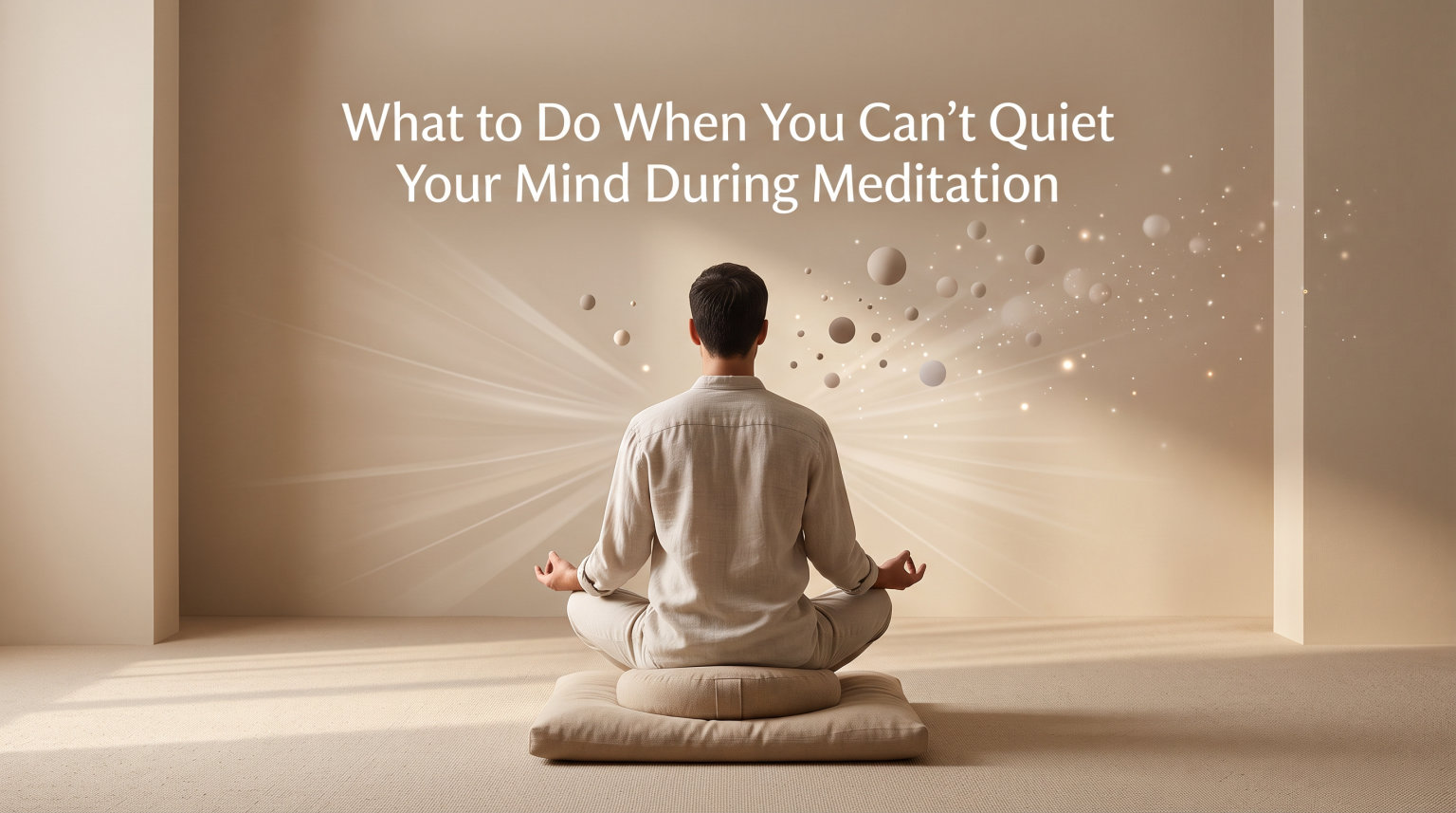 What to Do When You Can't Quiet Your Mind During Meditation