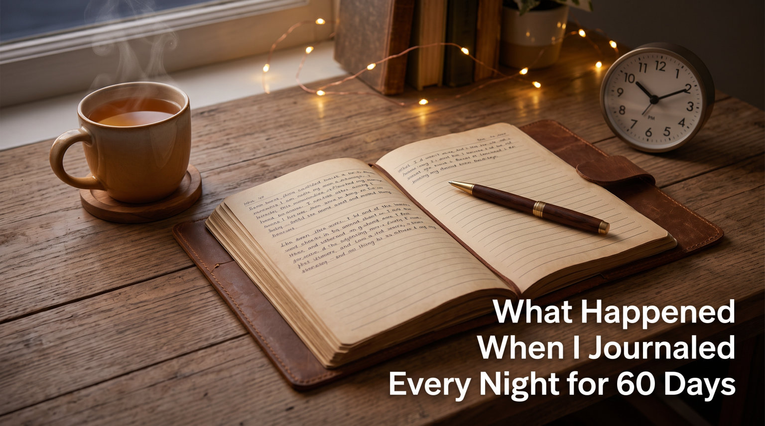 What Happened When I Journaled Every Night for 60 Days