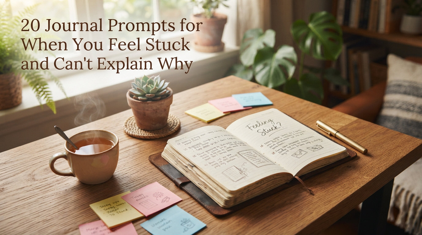 20 Journal Prompts for When You Feel Stuck and Can't Explain Why
