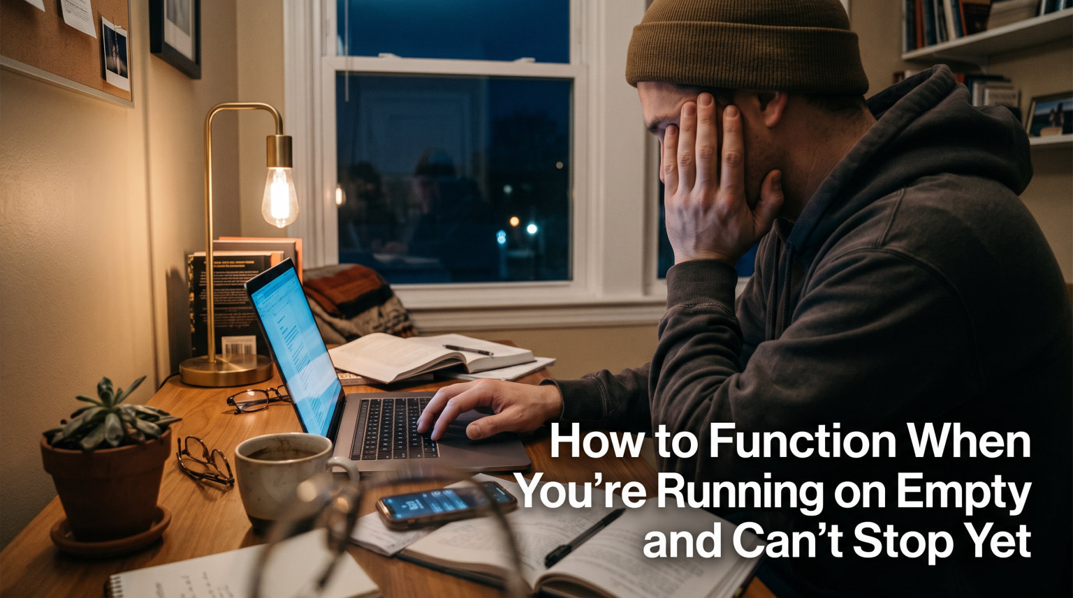 How to Function When You're Running on Empty and Can't Stop Yet
