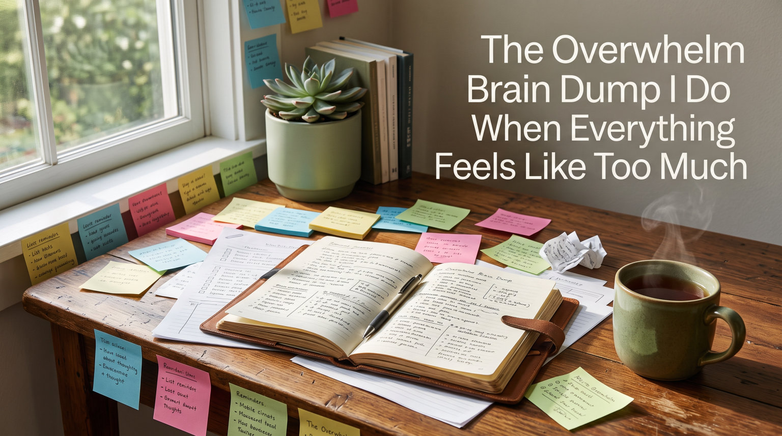 The Overwhelm Brain Dump I Do When Everything Feels Like Too Much
