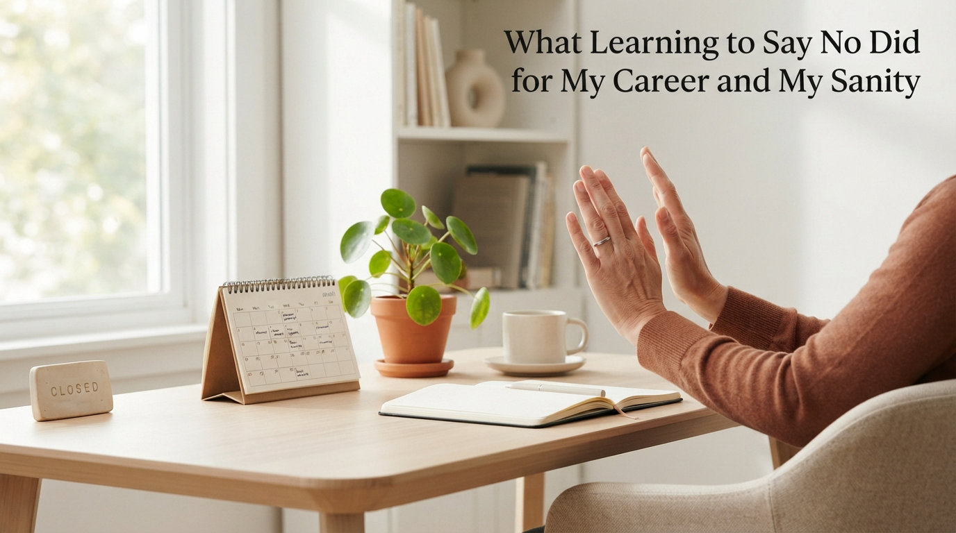 What Learning to Say No Did for My Career and My Sanity