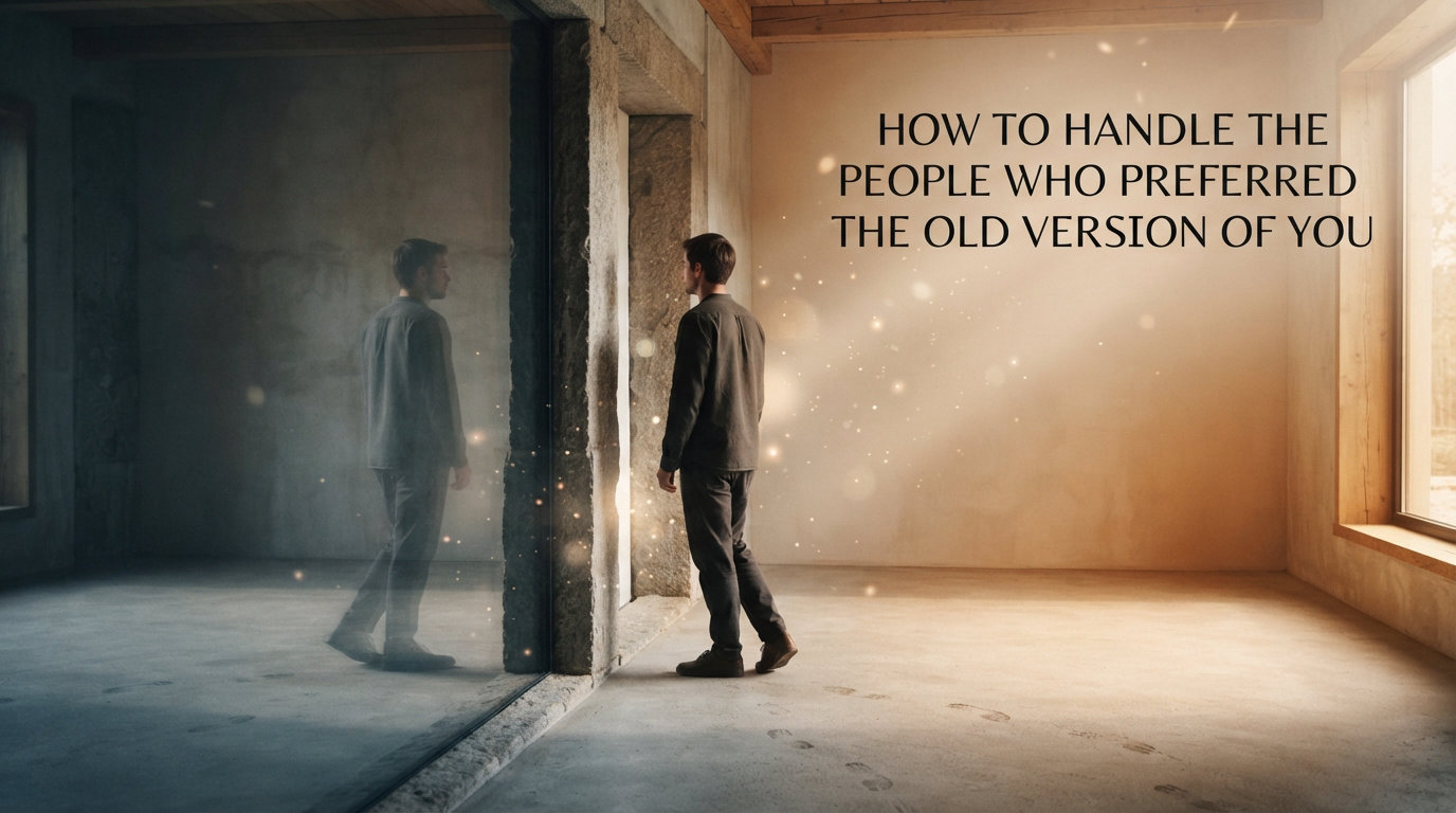How to Handle the People Who Preferred the Old Version of You