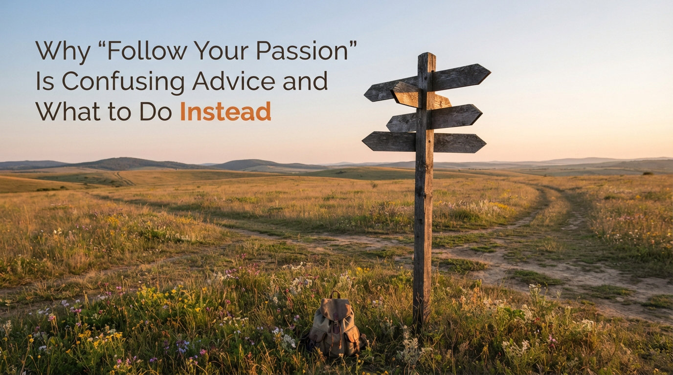 Why "Follow Your Passion" Is Confusing Advice and What to Do Instead