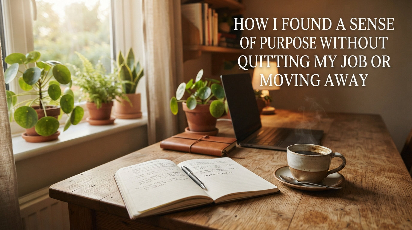How I Found a Sense of Purpose Without Quitting My Job or Moving Away
