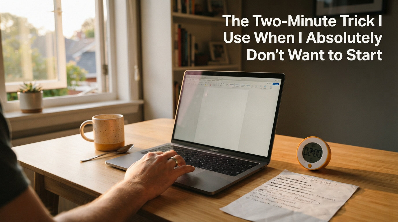 The Two-Minute Trick I Use When I Absolutely Don't Want to Start