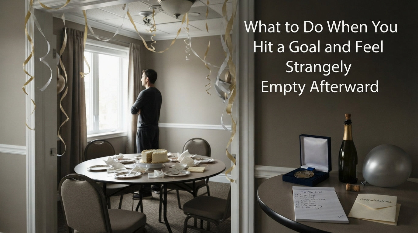 What to Do When You Hit a Goal and Feel Strangely Empty Afterward