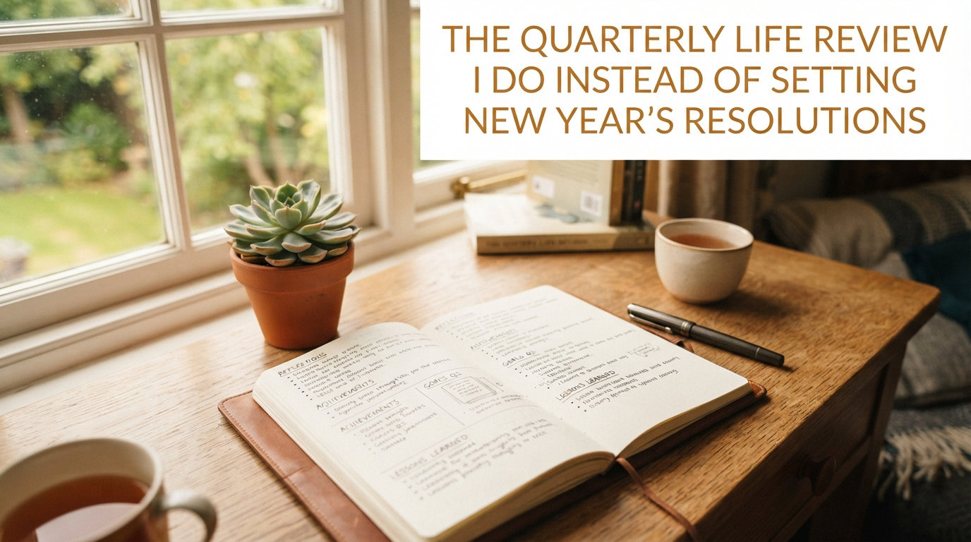 The Quarterly Life Review I Do Instead of Setting New Year's Resolutions