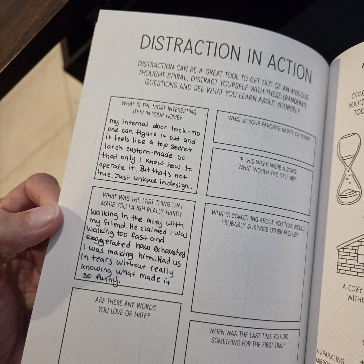 Out of Your Mind: A Journal and Coloring Book to Distract Your Anxious Mind (Anxiety Journaling and Coloring Series) customer photo 2