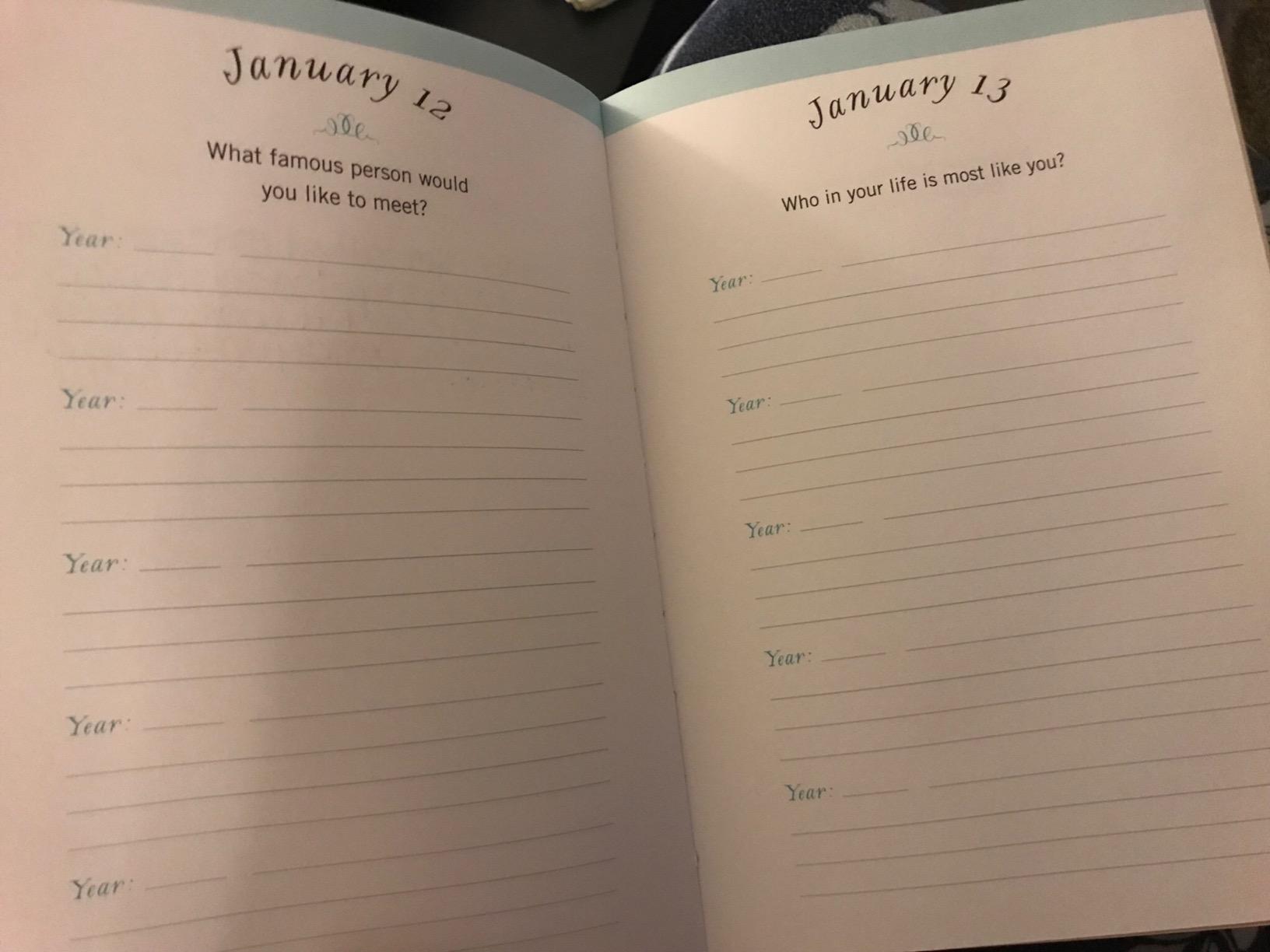 One Question a Day: A Five-Year Journal: A Personal Time Capsule of Questions and Answers customer photo 1