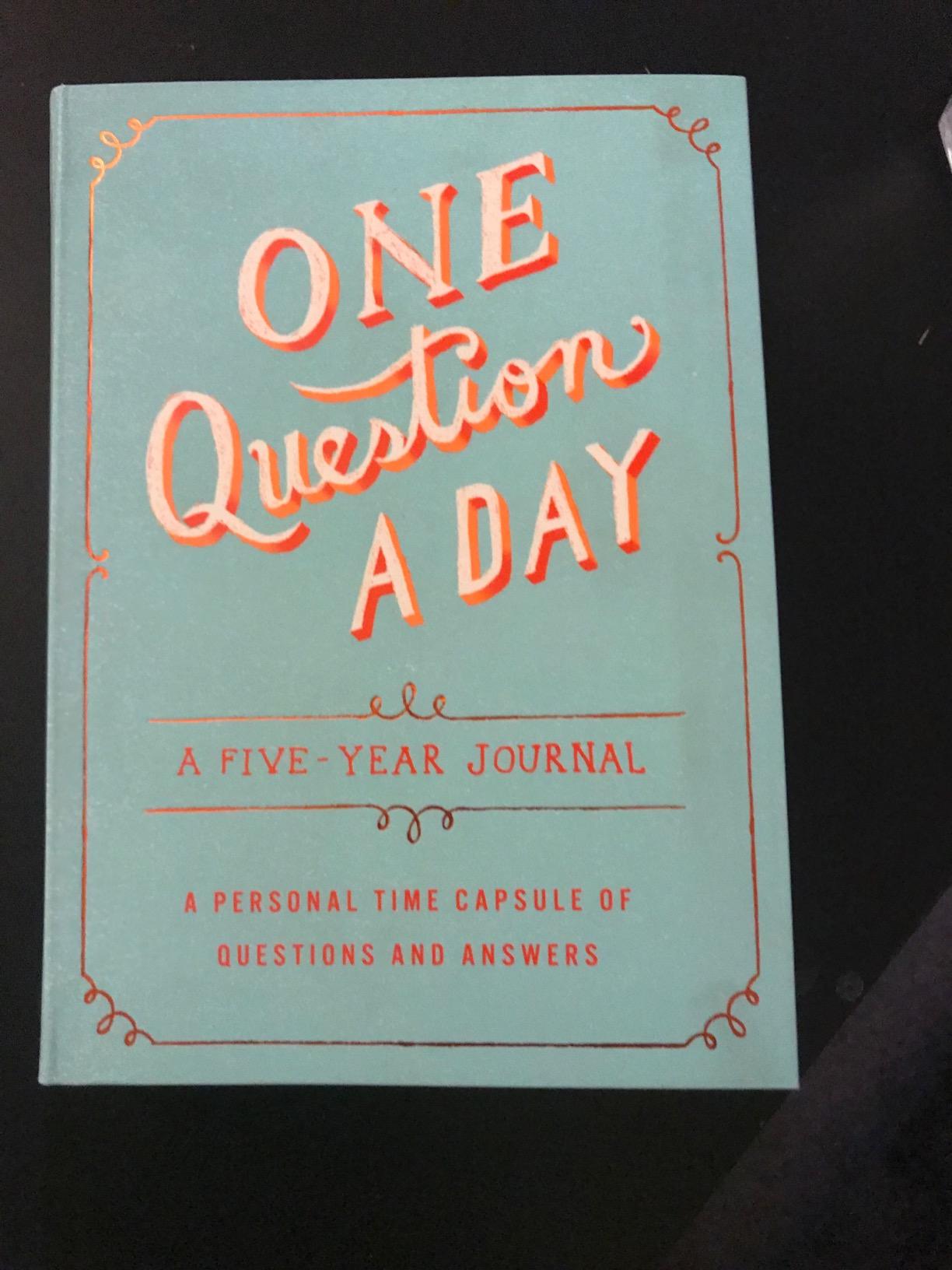 One Question a Day: A Five-Year Journal: A Personal Time Capsule of Questions and Answers customer photo 2