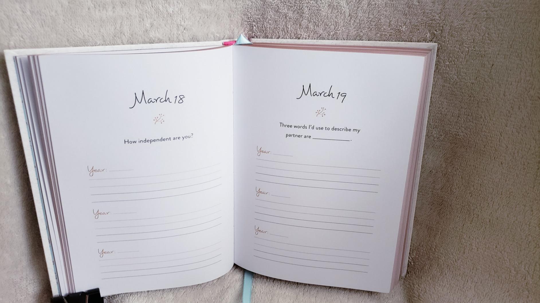 One Question a Day for You & Me: A Three-Year Journal: Daily Reflections for Couples customer photo 2