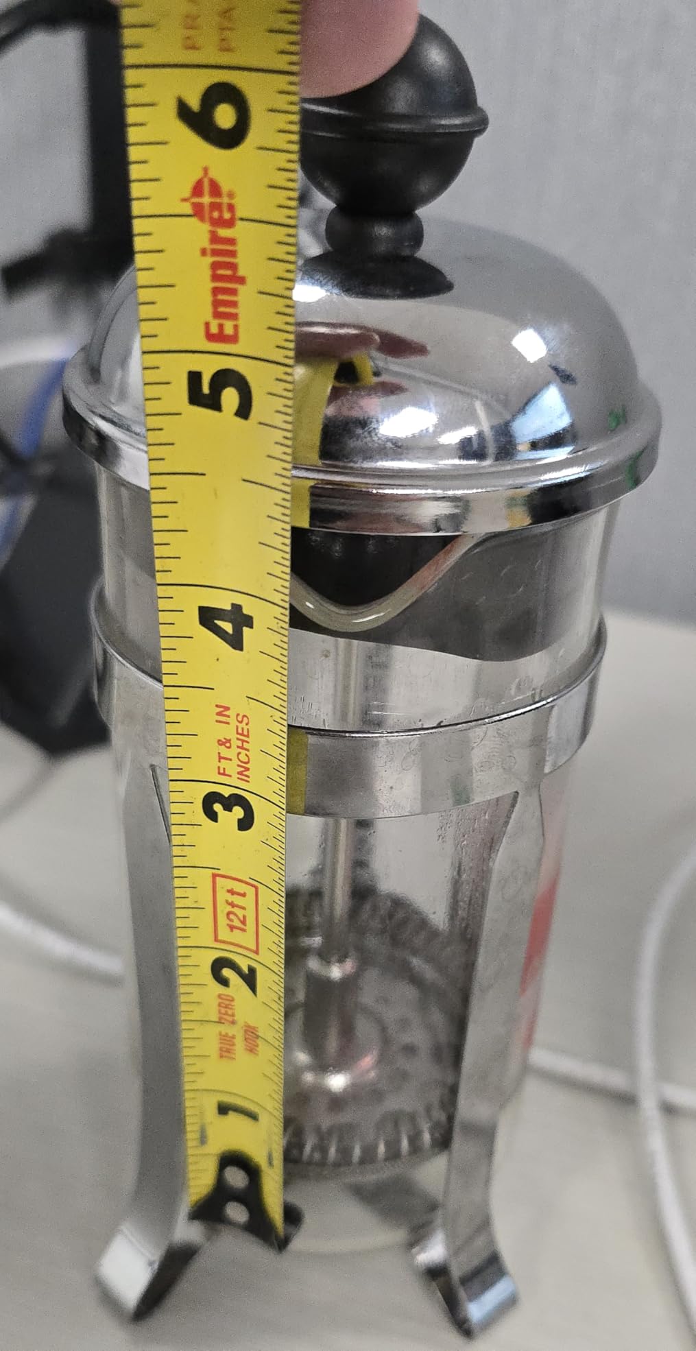 Bodum 34oz Chambord French Press Coffee Maker, High-Heat Borosilicate Glass, Polished Stainless Steel - Made in Portugal customer photo 1