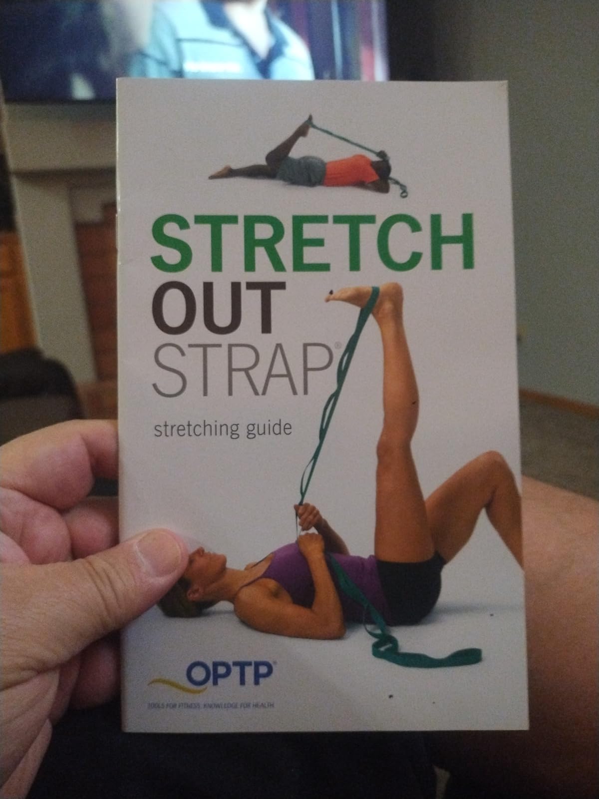OPTP The Original Stretch Out Strap with Exercise Book, USA-Made Yoga Strap | USA-made Stretch Out Strap for flexibility & mobility, physical therapy, yoga stretching strap & knee therapy strap customer photo 1