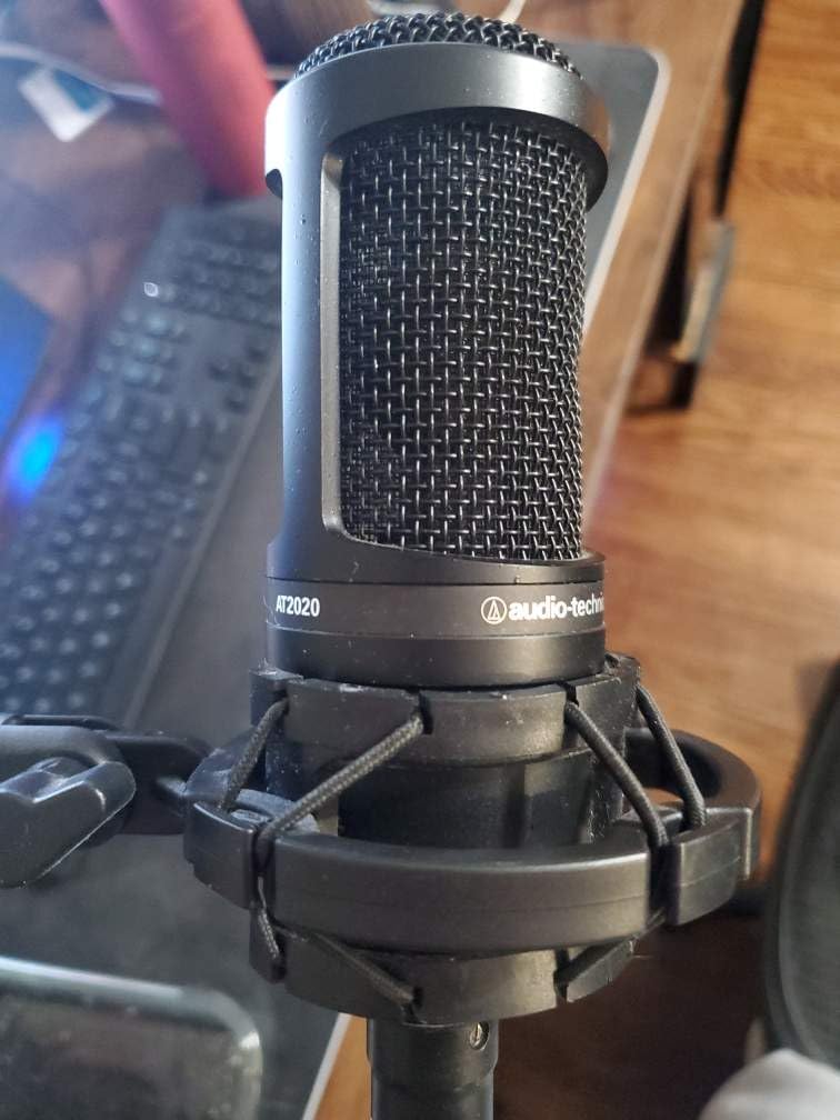 Audio-Technica AT2020 Cardioid Condenser Studio XLR Microphone, Ideal for Project/Home Studio Applications customer photo 1