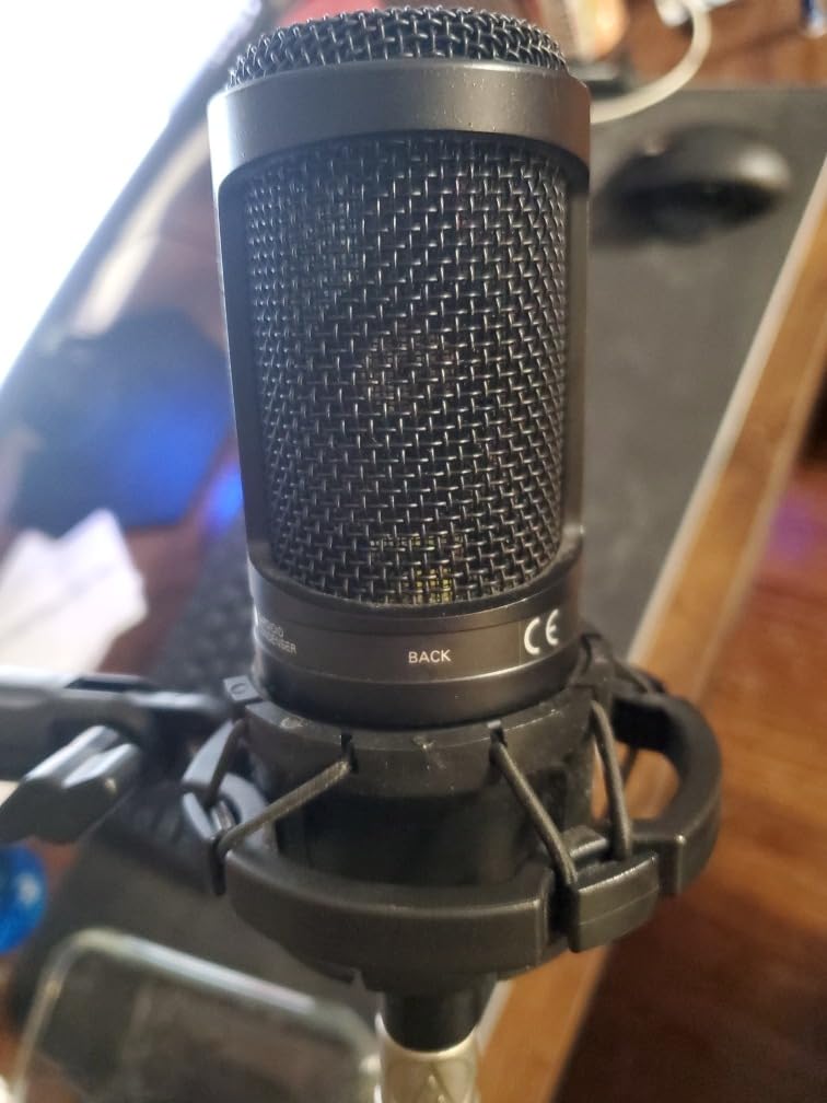 Audio-Technica AT2020 Cardioid Condenser Studio XLR Microphone, Ideal for Project/Home Studio Applications customer photo 2