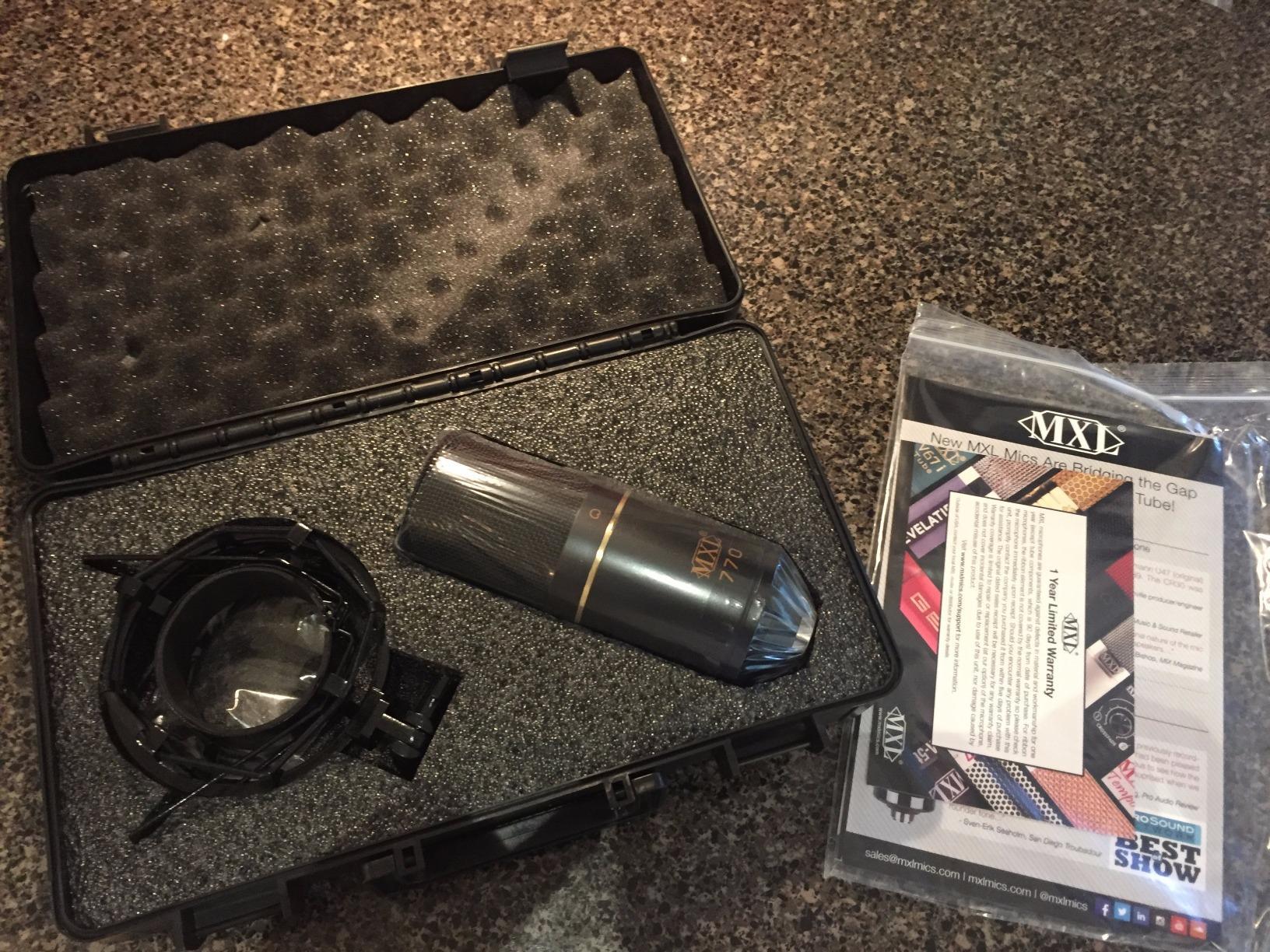 MXL 770 Condenser Microphone for Podcasting, Singing, Home Studio Recording, Gaming & Streaming | XLR | Large Diaphragm | Cardioid customer photo 1