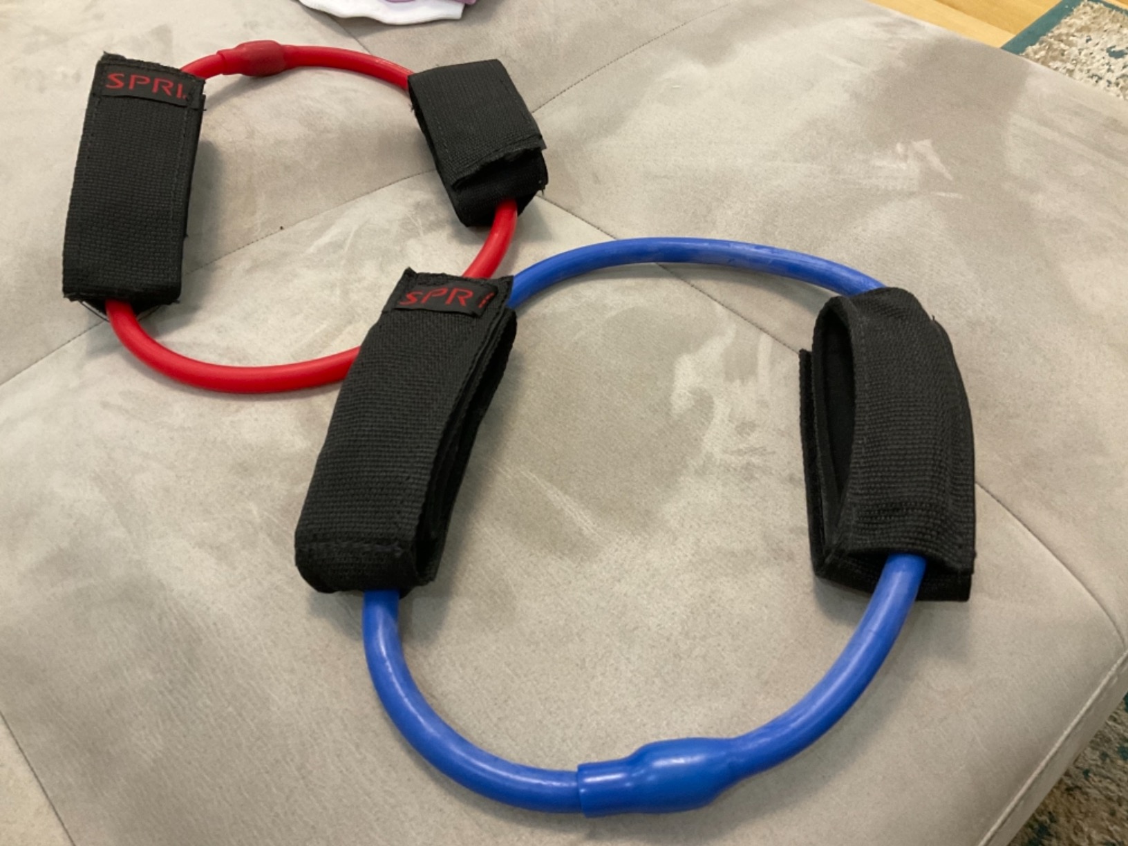 SPRI Xercuff Leg Resistance Band Exercise Cord with Non-Slip Padded Ankle Cuffs (All Bands Sold Separately) Portable for the Gym or At Home Workout Equipment customer photo 1