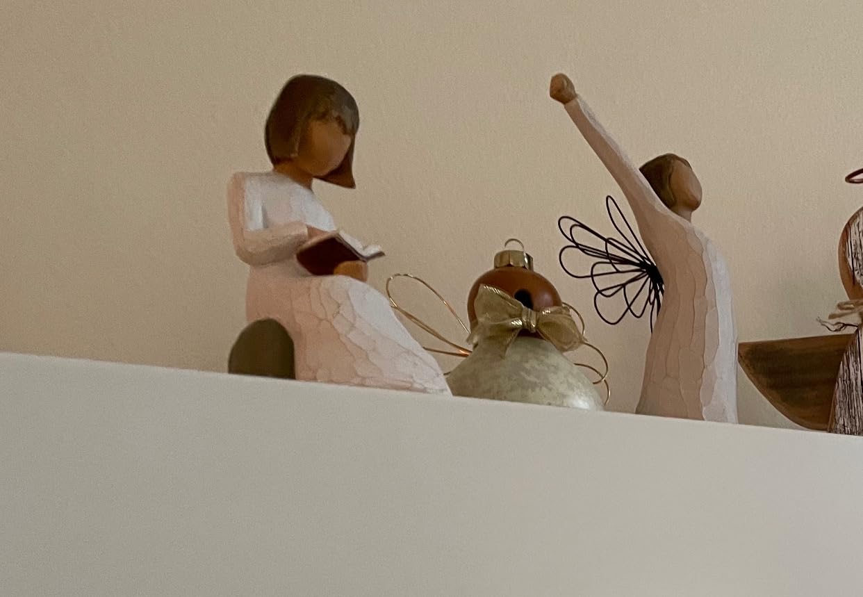 Willow Tree Just for You Angel Figure, Hand-Painted, Thank You, Decor | Hand-Painted Angel Figurine, Celebrating Friendship, Nature and Everyday Blessings, Sculpted by Artist Susan Lordi customer photo 2