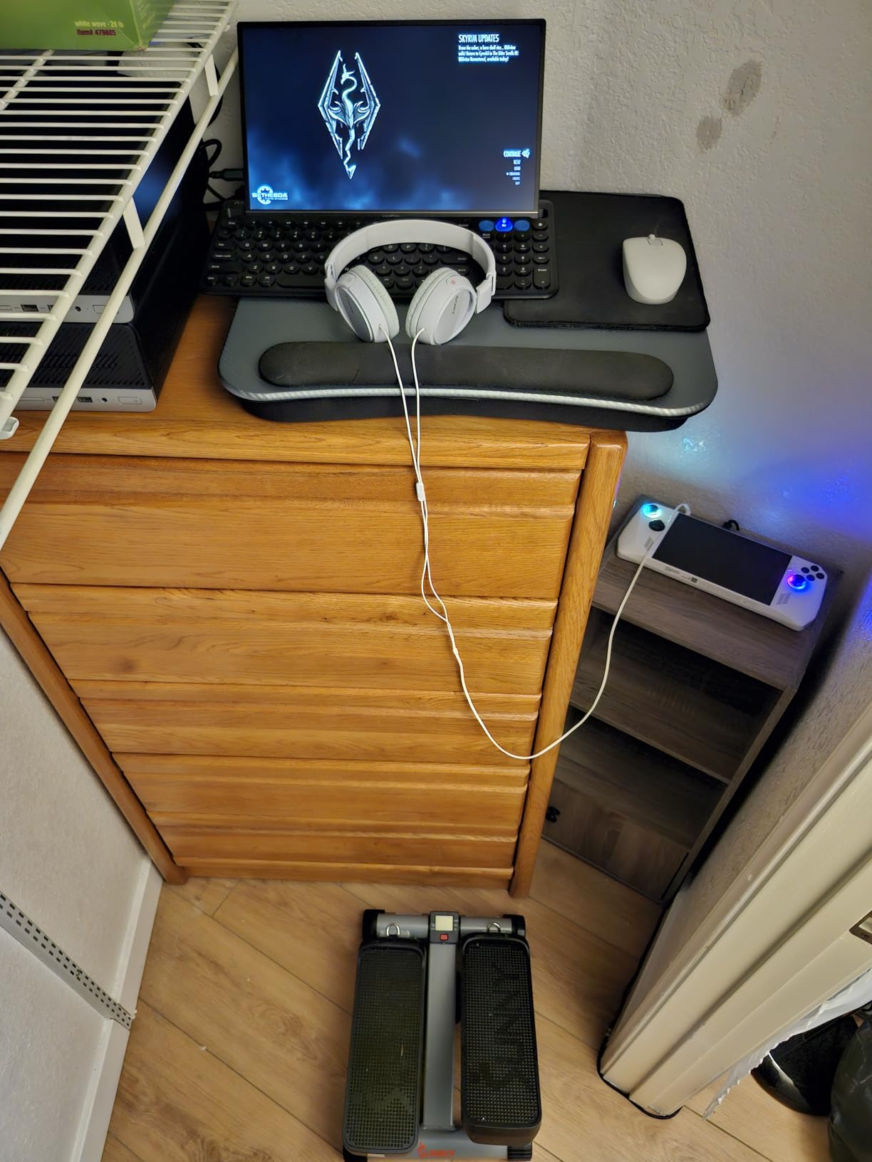 Sunny Health & Fitness Mini Steppers for Exercise at Home, Stair Step Workout Machine with Resistance Bands, Full Body Cardio Equipment, Optional Free SunnyFit App Connection Smart Stepper customer photo 1