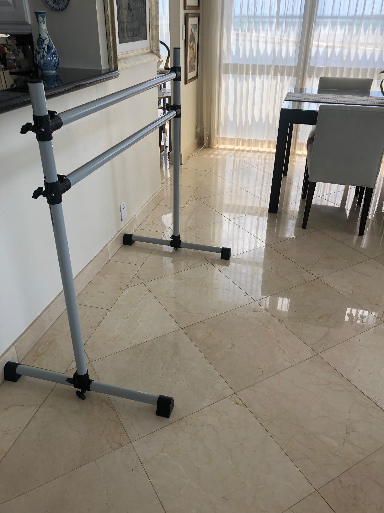 VITA Barre Portable Freestanding Double Ballet Barre, Prodigy, Aluminum | Adjustable Height, USA Made, Home or Gym Exercise Equipment for Kids & Adults | Dance, Fitness, Pilates customer photo 1