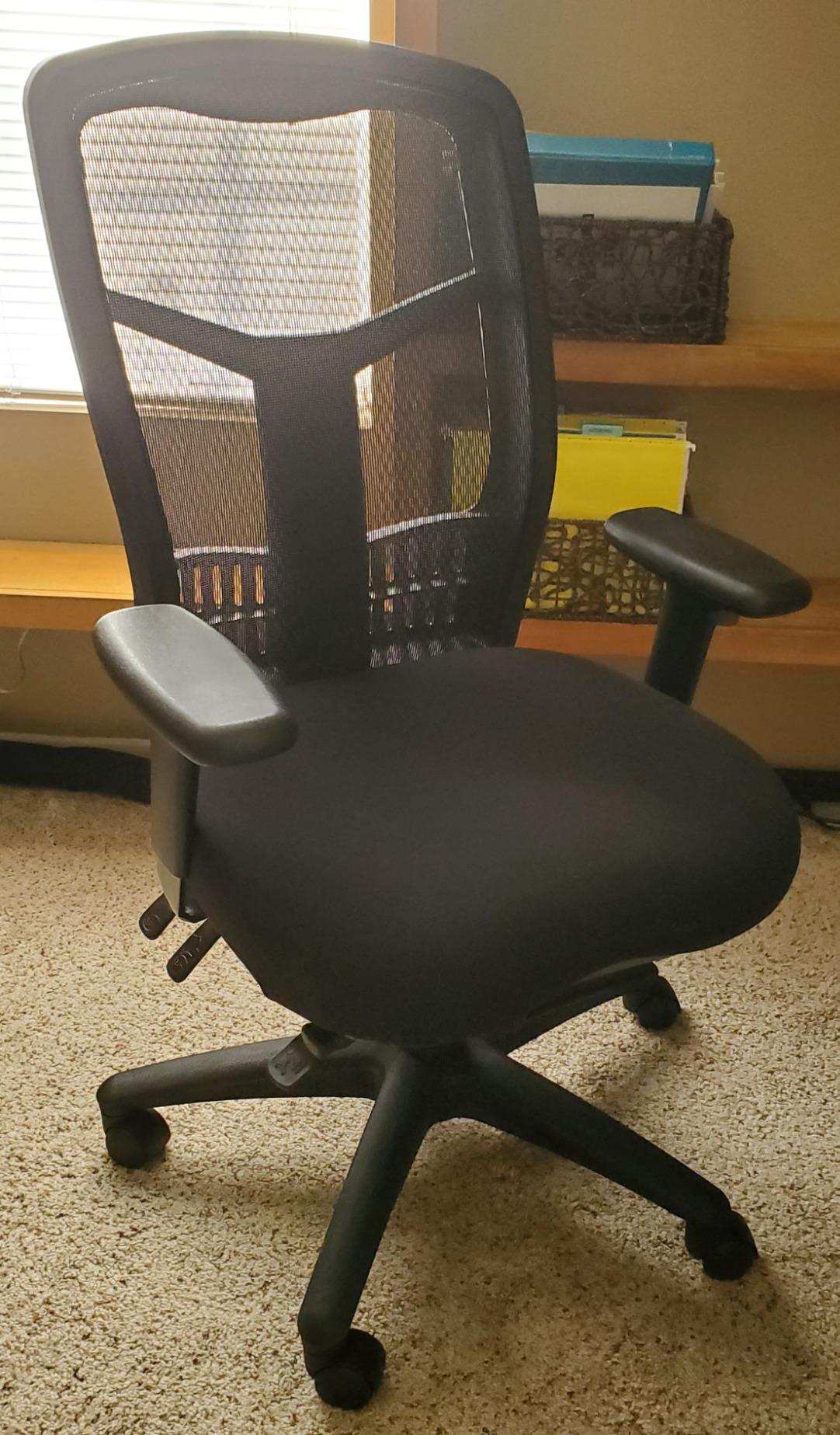 Office Star ProGrid Breathable Mesh Manager's Office Chair with Adjustable Seat Height, Multi-Function Tilt Control and Seat Slider, High Back, Coal FreeFlex Fabric customer photo 2