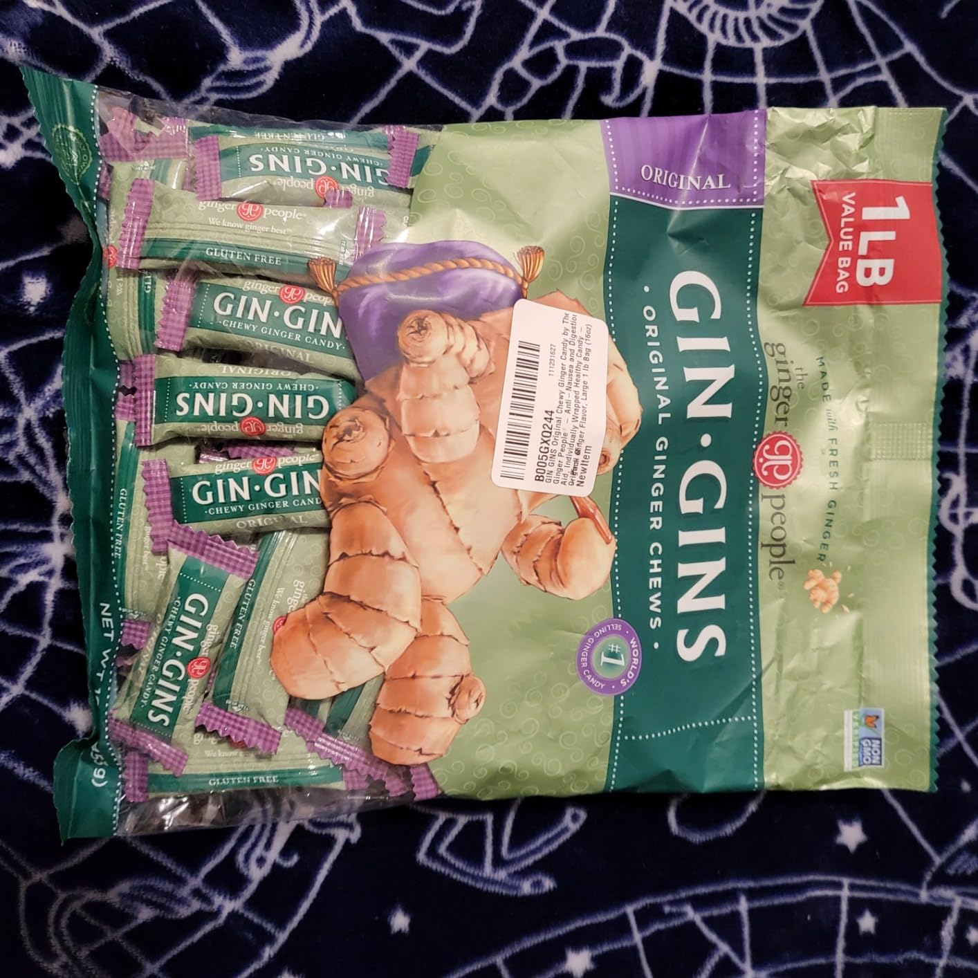 GIN GINS Original Ginger Chews Made w/Fresh Ginger 1lb 1Pk customer photo 2