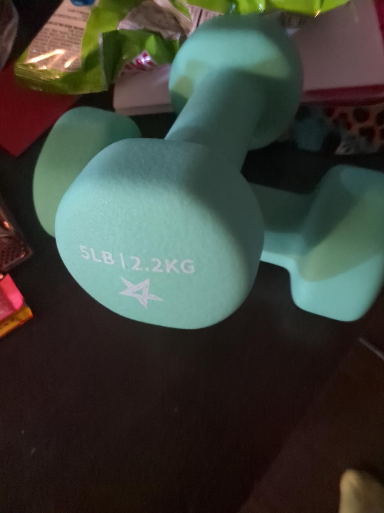 Yes4All Neoprene Coated Dumbbell Hand Weight Sets of 2 - Multiple Weight Options with 15 Colors, Anti-roll, Anti-Slip, Hexagon Shape customer photo 1