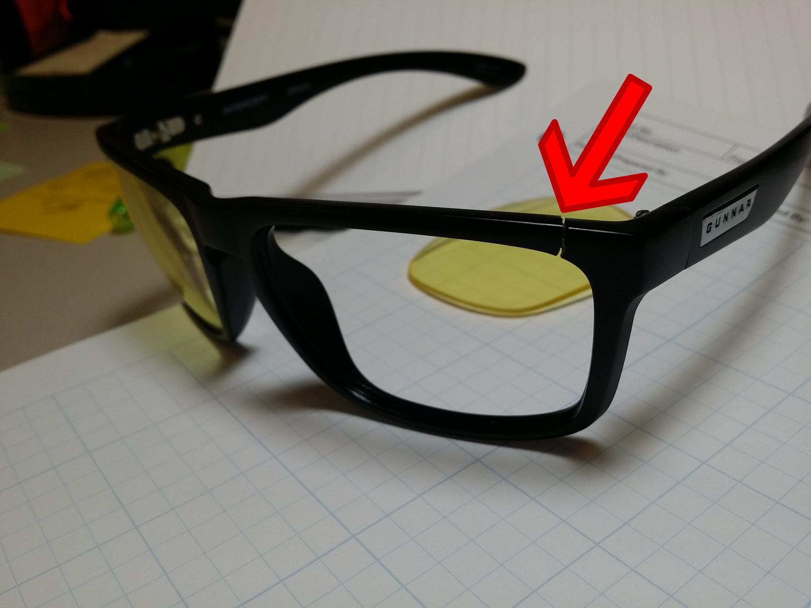 Gunnar Intercept Onyx Gaming Glasses Amber Lens | Amber tint lenses with onyx frames and microfiber pouch for gaming, computer use and eye protection customer photo 1