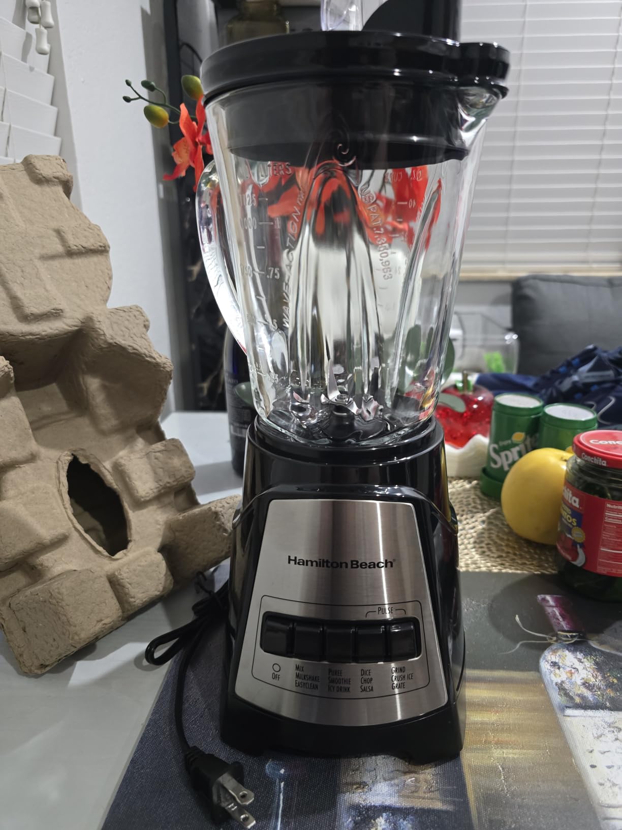 Hamilton Beach Power Elite Blender For Smoothies With Wave Action System, 40 oz Glass Jar, 700 Watts, 58148AG customer photo 1