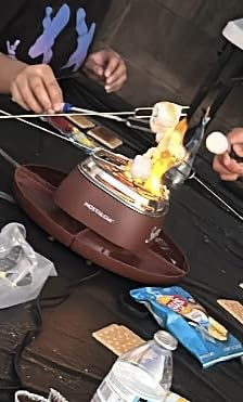 Nostalgia Tabletop Indoor Electric S'mores Maker - Smores Kit With Marshmallow Roasting Sticks and 4 Trays for Graham Crackers, Chocolate, and Marshmallows customer photo 1
