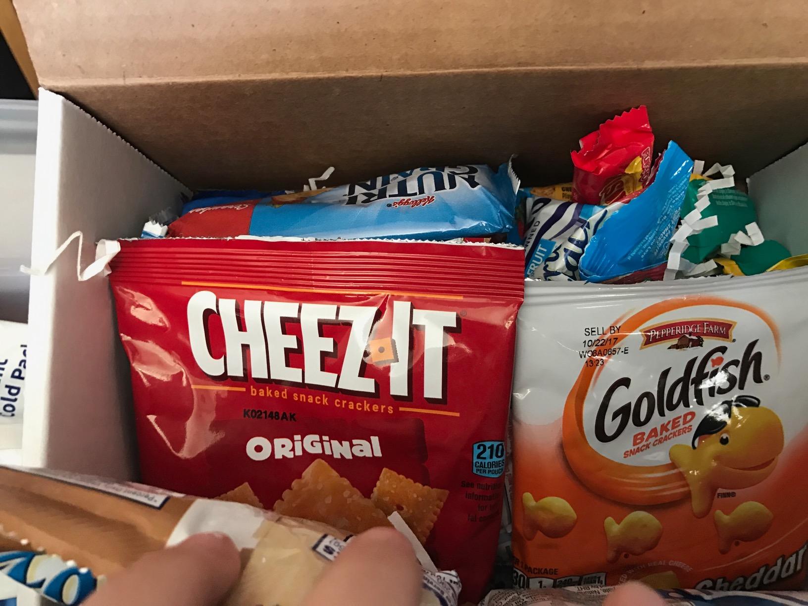 COLLEGEBOX Snack Box (45 Count) Summer Variety Pack Care Package Gift Basket Adult Kid Guy Girl Women Men Birthday College Student Office School Graduation customer photo 1