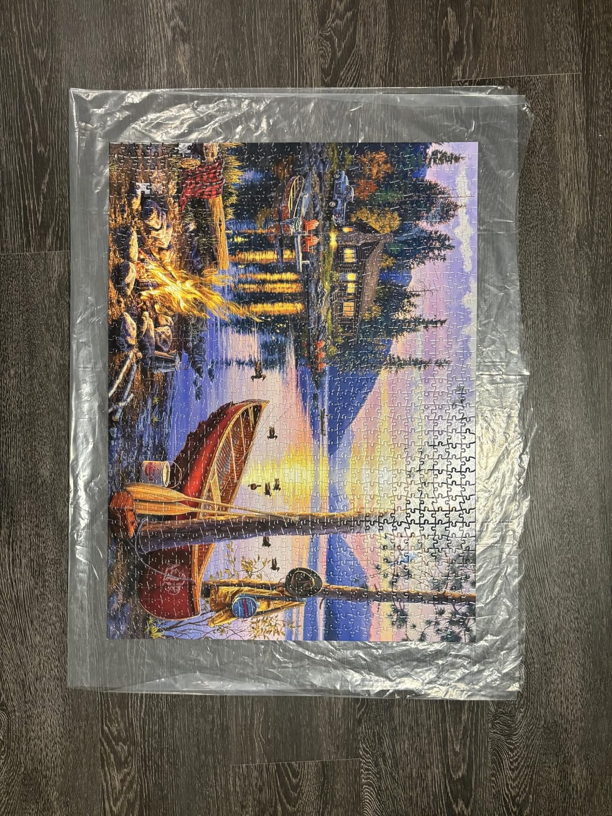 Buffalo Games Darrell Bush Canoe Lake Jigsaw Puzzle, 1000 Piece, for Adults customer photo 2