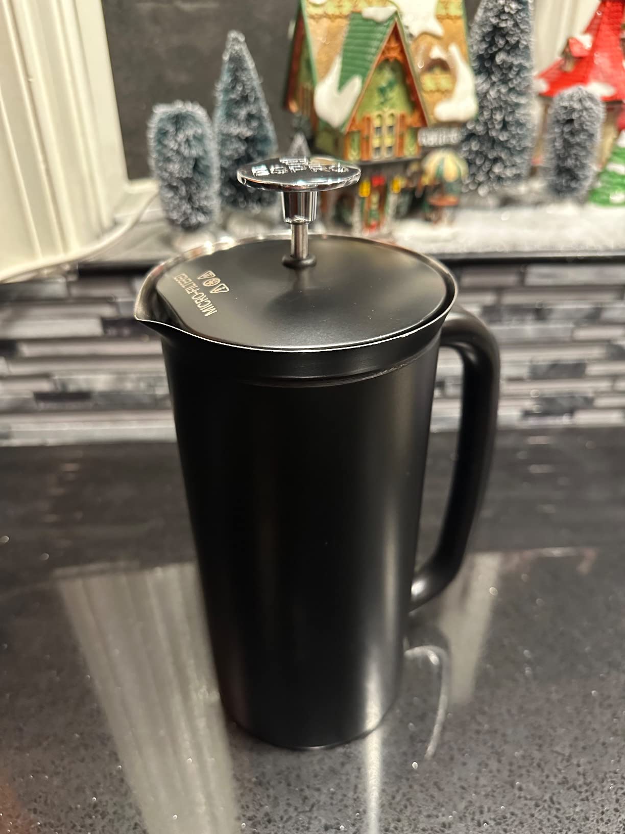ESPRO P7 French Press, 32oz, Polished Stainless Steel, Double Filter, Grit-Free Coffee customer photo 1
