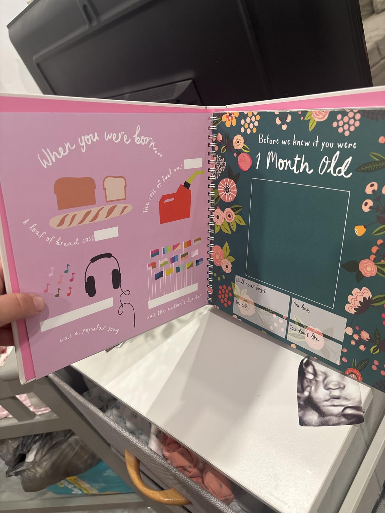 Lucy Darling Little Artist Baby Memory Book - First 5 Years Journal & Photo Album for Baby Girl, Unique Keepsake, Milestone Book, Memory Book for New Parents customer photo 2