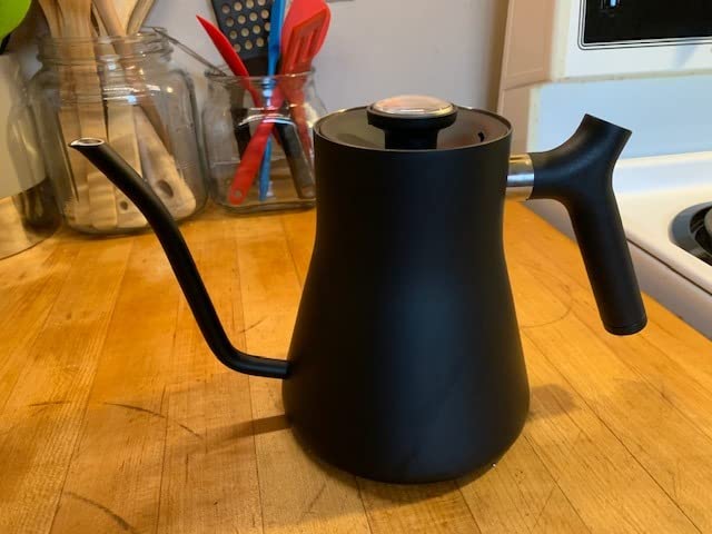 Fellow Stagg Stovetop Pour-Over Coffee and Tea Kettle - Gooseneck Teapot with Precision Pour Spout, Built-In Thermometer, Matte Black, 1 Liter customer photo 2