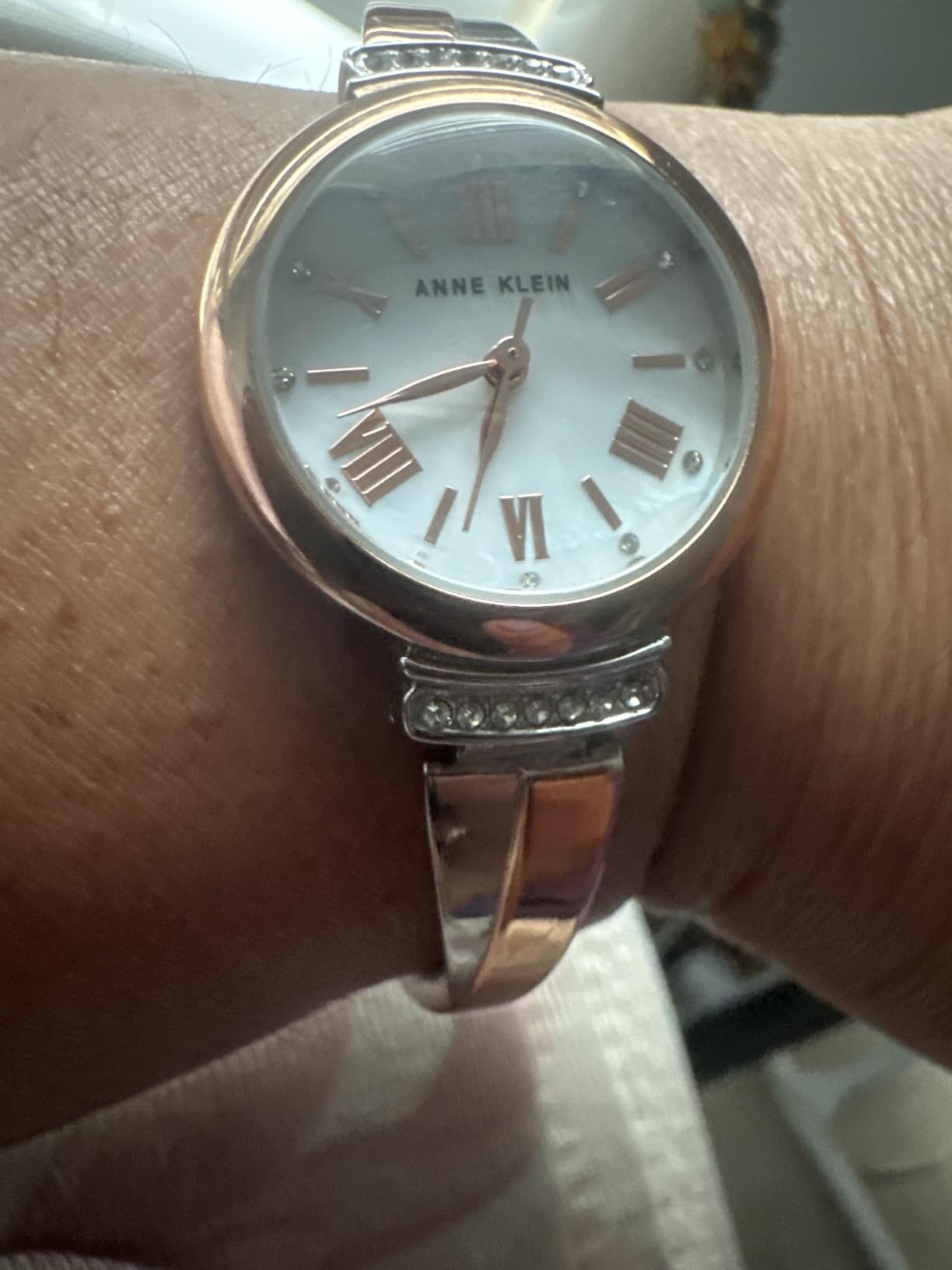 Anne Klein Women's Premium Crystal Accented Bangle Watch Set, AK/2245 customer photo 1