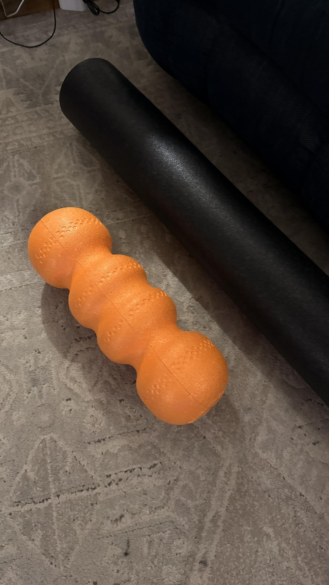 Rollga PRO - High Density Foam Roller for Exercise & Back Pain, 18 inches | Patented Grooves Protect Spine & Bone, Bumps Reach Deeper, Design Mimics Hands-On Massage, Increase Flexibility 22% customer photo 1