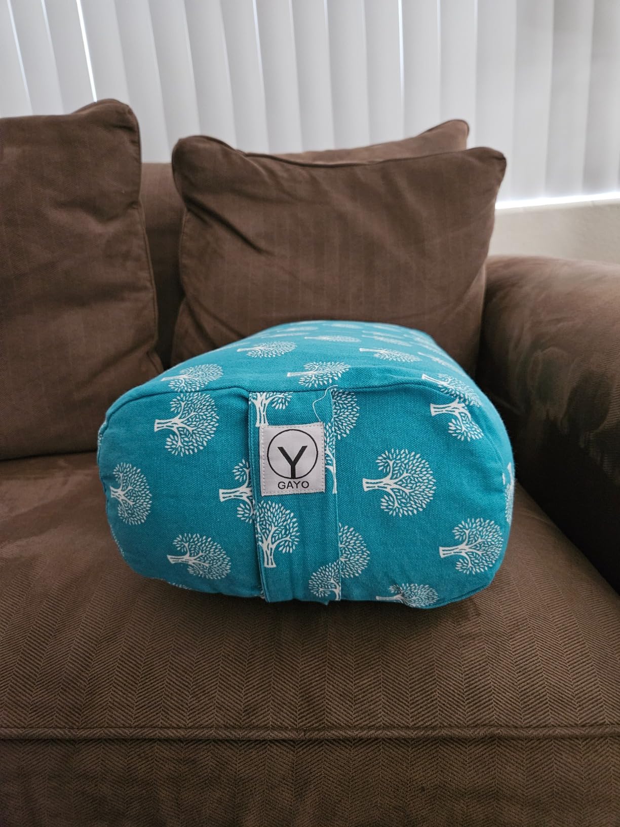 Y O GAYO Yoga Bolster - Made with 100% Cotton, Yoga Pillow Set Includes Extra Washable Cover and Carry Bag customer photo 1