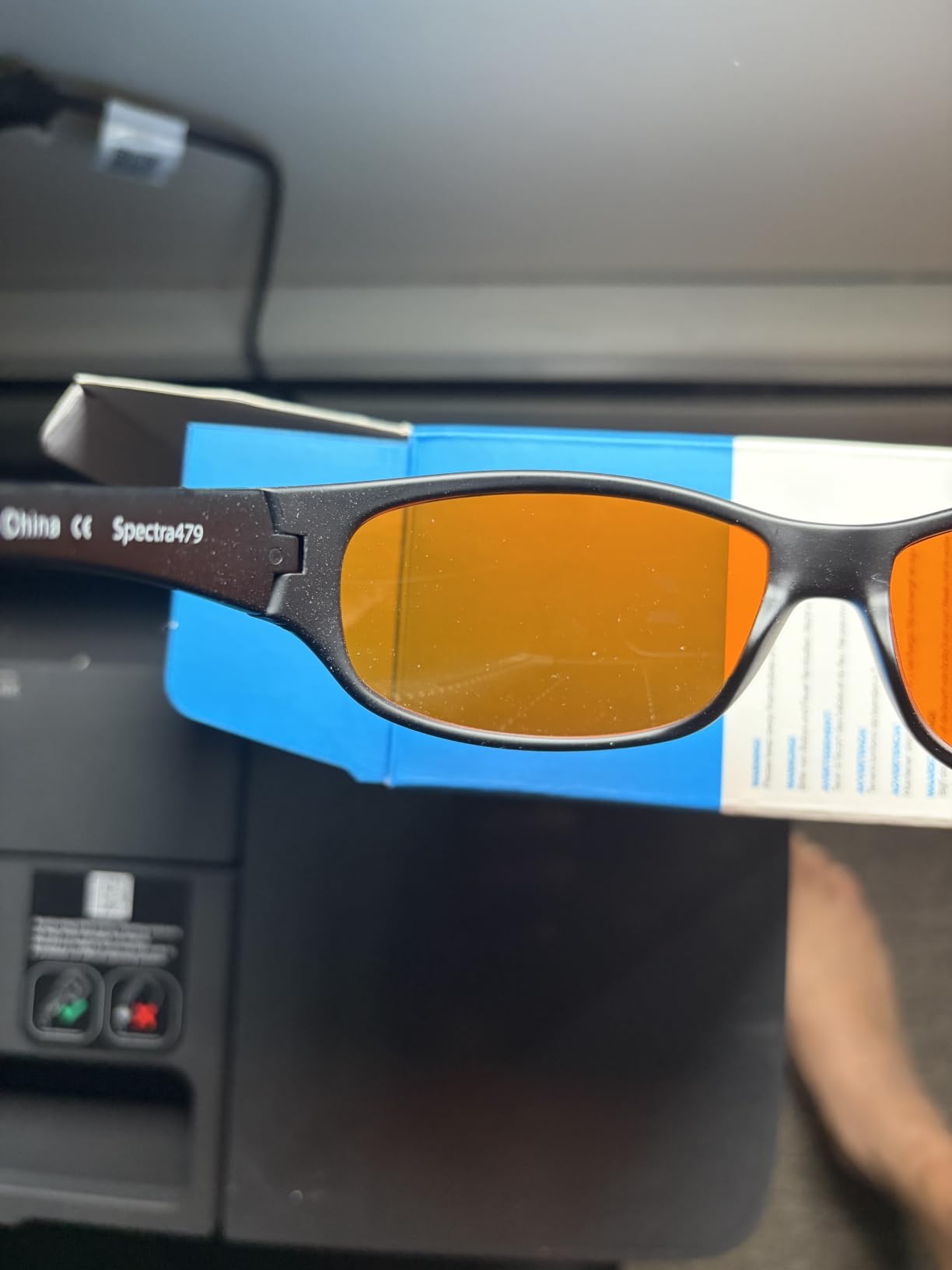 Blue Light Blocking Amber Glasses for Sleep 99.9 Percent Effective - Nighttime Eye Wear - Special Orange Tinted Glasses Help You Sleep and Relax Your Eyes customer photo 1