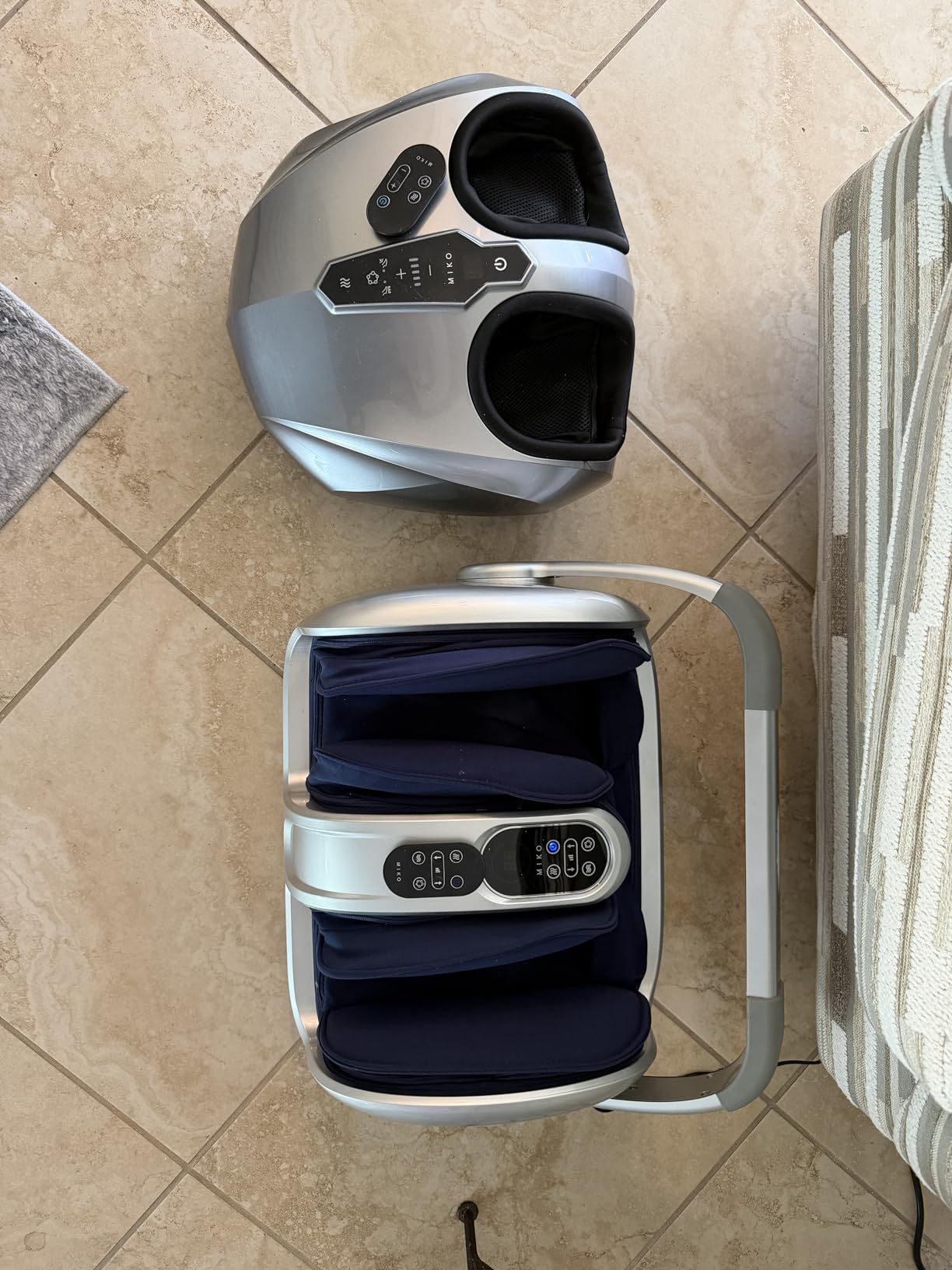 MIKO Shiatsu Foot Massager with Heat for Neuropathy & Plantar Fasciitis, 5 Intensity Levels, Deep Compression customer photo 1
