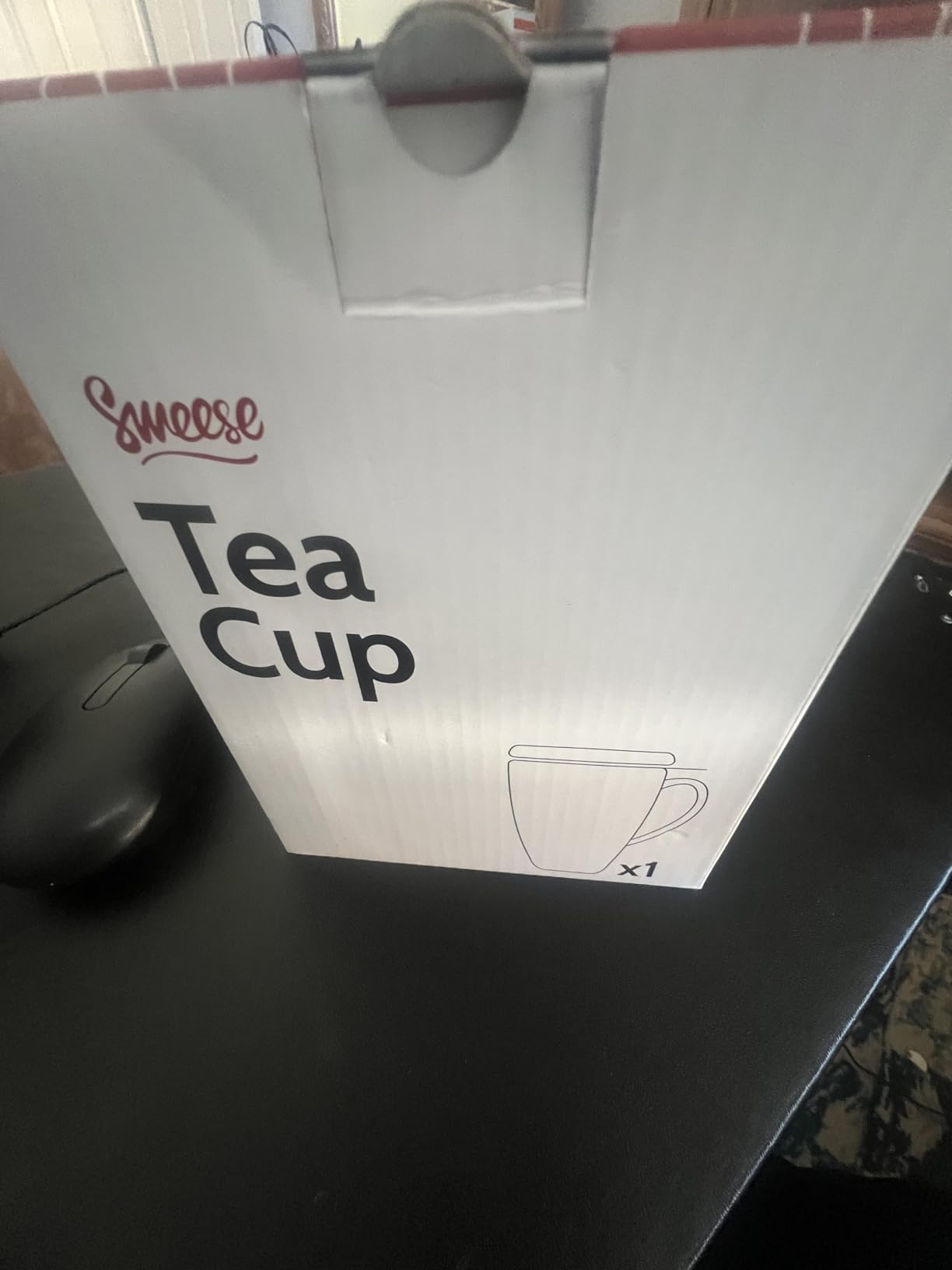 Sweese 15oz Ceramic Tea Cup with Infuser and Lid, Microwave and Dishwasher Safe, Extra-Fine Loose Leaf Tea Steeper, Tea Set in Gift Box, Dark Blue customer photo 1