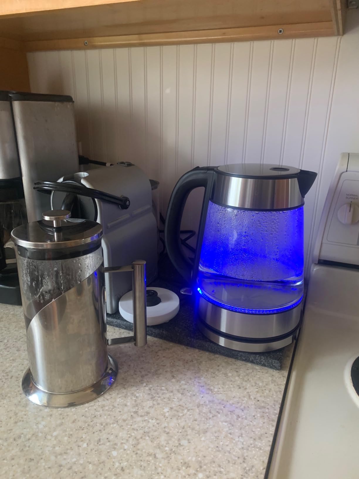 Cafe Du Chateau French Press Coffee Maker, 34 oz Glass, Stainless Steel, 4-level Filtration customer photo 2