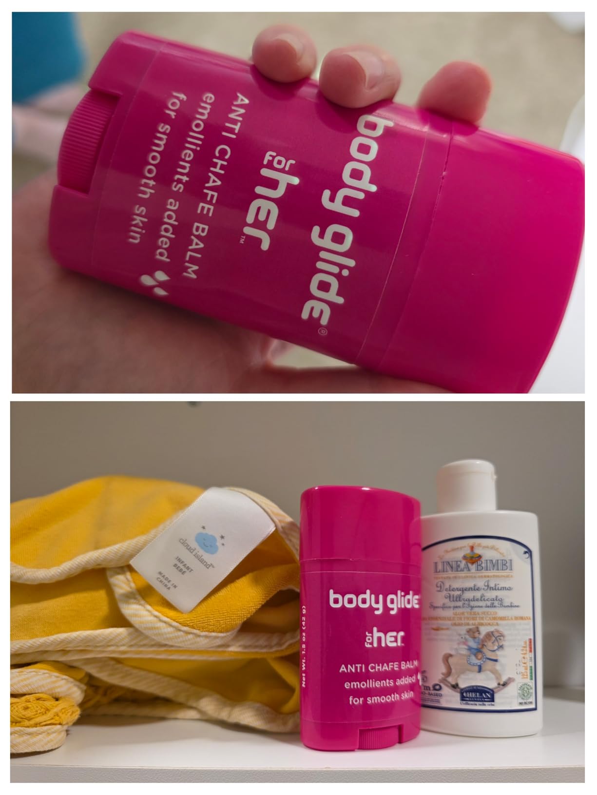 Body Glide For Her Anti Chafe Balm, Chafing stick with added emollients, Great for dry, sensitive skin and/or sensitive areas, Use on chest, bra, butt, groin, arm, and thigh chafing, 1.5oz customer photo 1